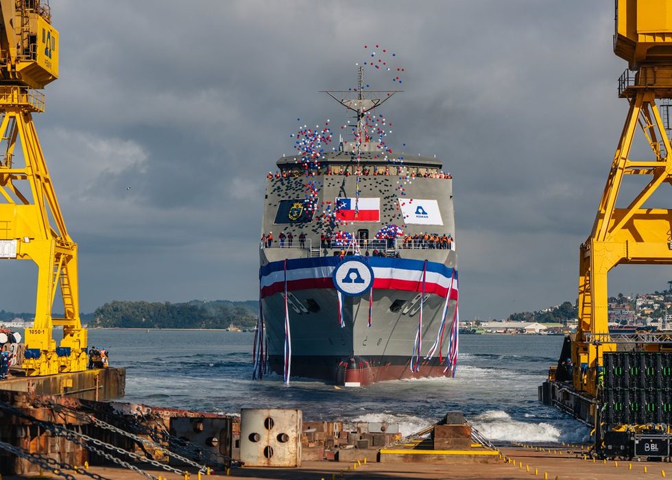 Bautizo y botadura del LPD-93 "magallanes" el primero de cuatros buques de la Armada de